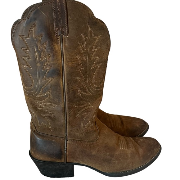 Ariat Heritage R Toe Western Boot. Women’s Size 8B. Brown Cowgirl Boot - Picture 1 of 11